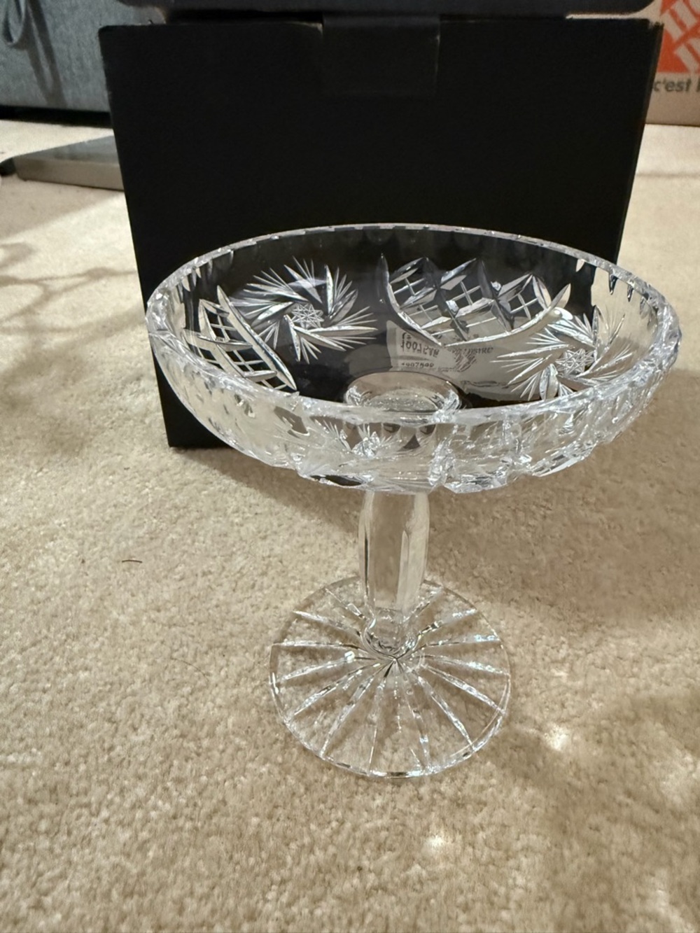 Bombay Crystal Pedestal Bowl (Decorative)